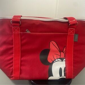 Red Disney Minnie Mouse cooler Tote Bag